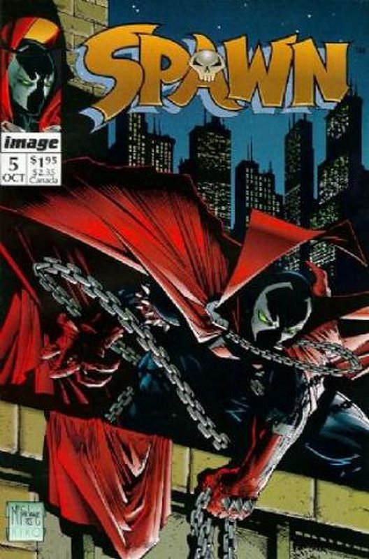 Cover of Spawn #5. One of 250,000 Vintage American Comics on sale from Krypton!