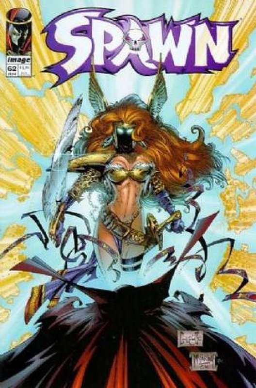 Cover of Spawn #62. One of 250,000 Vintage American Comics on sale from Krypton!
