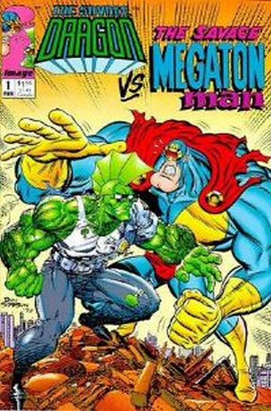 Cover of Savage Dragon vs Megaton Man (1993 One Shot) #1. One of 250,000 Vintage American Comics on sale from Krypton!