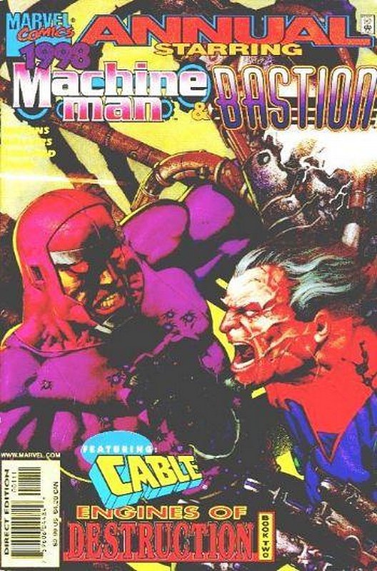 Cover of Machine Man Annual (1998 One Shot) #1998. One of 250,000 Vintage American Comics on sale from Krypton!