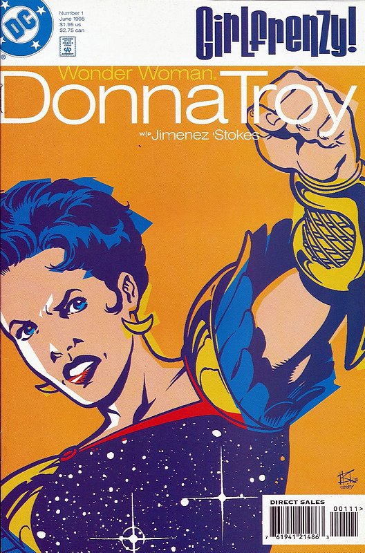Cover of Wonder Woman Donna Troy - Girl Frenzy (1998) #1. One of 250,000 Vintage American Comics on sale from Krypton!