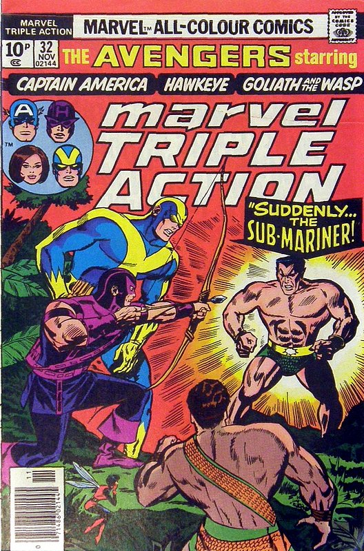 Cover of Marvel Triple Action (Vol 1) #32. One of 250,000 Vintage American Comics on sale from Krypton!