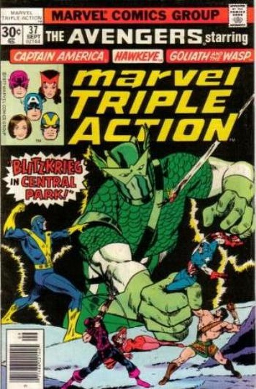 Cover of Marvel Triple Action (Vol 1) #37. One of 250,000 Vintage American Comics on sale from Krypton!