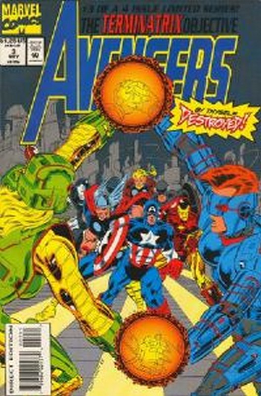Cover of Avengers: Terminatrix Objective (1993 Ltd) #3. One of 250,000 Vintage American Comics on sale from Krypton!