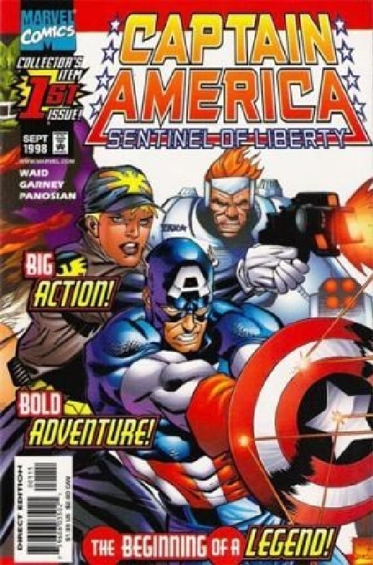 Cover of Captain America: Sentinel of Liberty (1998 Ltd) #1. One of 250,000 Vintage American Comics on sale from Krypton!