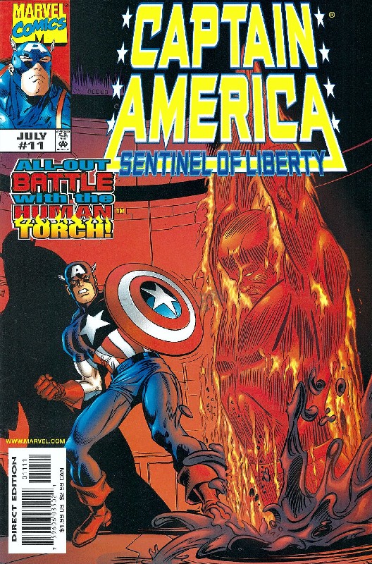Cover of Captain America: Sentinel of Liberty (1998 Ltd) #11. One of 250,000 Vintage American Comics on sale from Krypton!