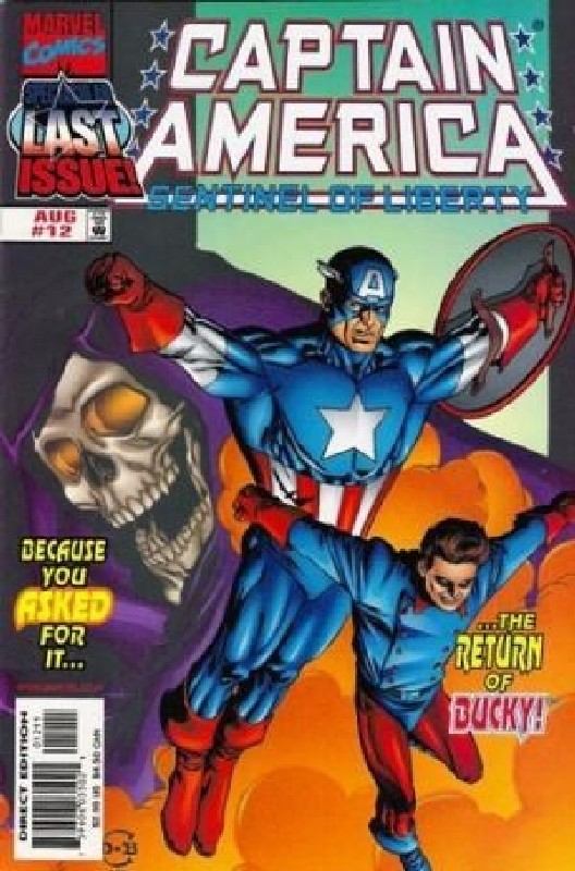 Cover of Captain America: Sentinel of Liberty (1998 Ltd) #12. One of 250,000 Vintage American Comics on sale from Krypton!