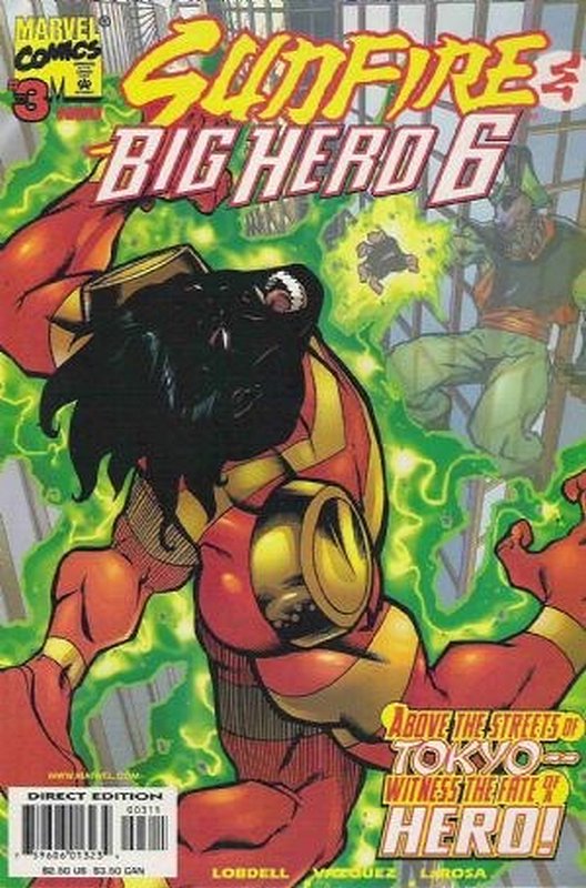 Cover of Sunfire & Big Hero Six (1998 Ltd) #3. One of 250,000 Vintage American Comics on sale from Krypton!