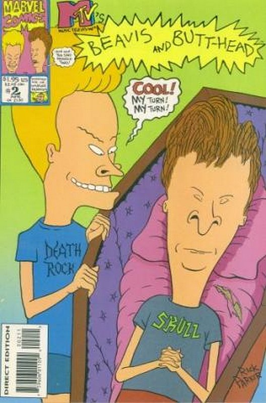 Cover of Beavis and Butt-Head #2. One of 250,000 Vintage American Comics on sale from Krypton!