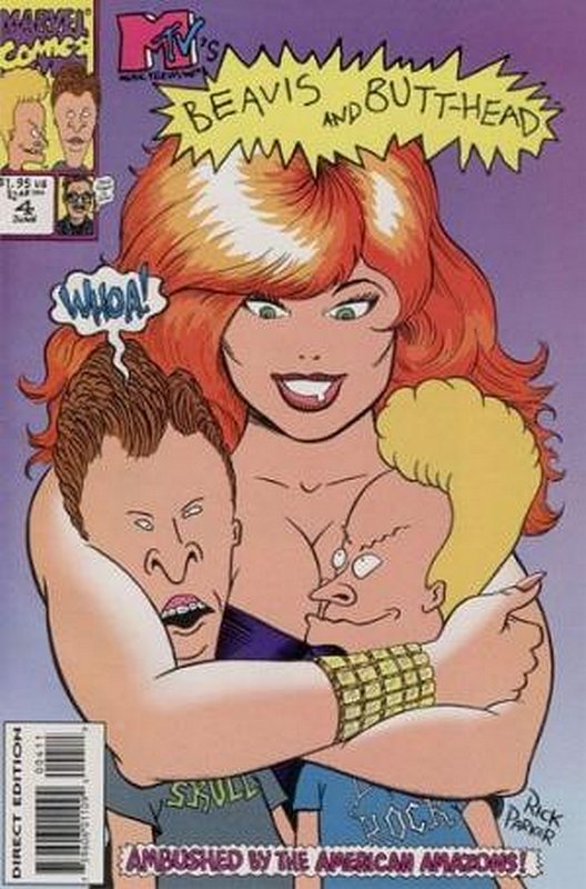 Cover of Beavis and Butt-Head #4. One of 250,000 Vintage American Comics on sale from Krypton!