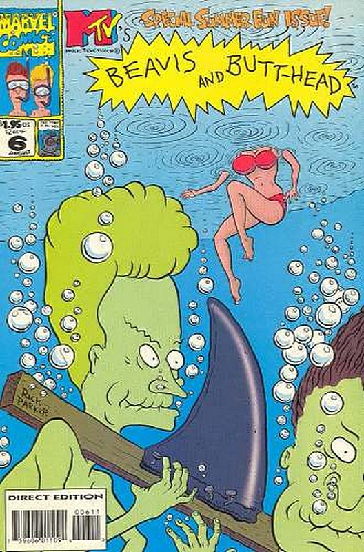 Cover of Beavis and Butt-Head #6. One of 250,000 Vintage American Comics on sale from Krypton!