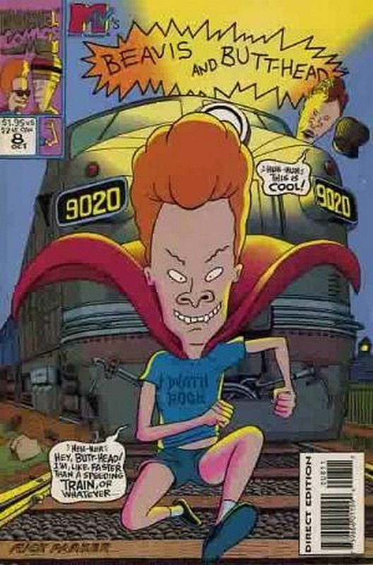 Cover of Beavis and Butt-Head #8. One of 250,000 Vintage American Comics on sale from Krypton!