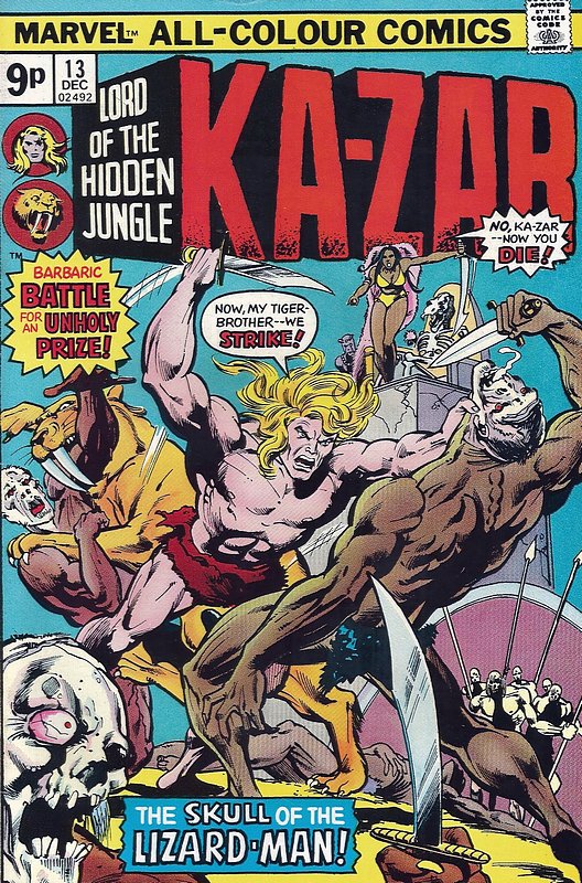 Cover of Ka-Zar (Vol 2) Lord of the Hidden Jungle #13. One of 250,000 Vintage American Comics on sale from Krypton!
