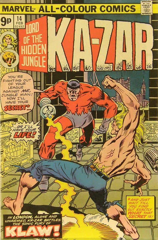 Cover of Ka-Zar (Vol 2) Lord of the Hidden Jungle #14. One of 250,000 Vintage American Comics on sale from Krypton!