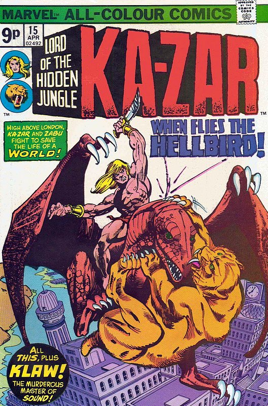 Cover of Ka-Zar (Vol 2) Lord of the Hidden Jungle #15. One of 250,000 Vintage American Comics on sale from Krypton!