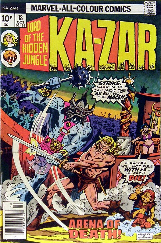 Cover of Ka-Zar (Vol 2) Lord of the Hidden Jungle #18. One of 250,000 Vintage American Comics on sale from Krypton!
