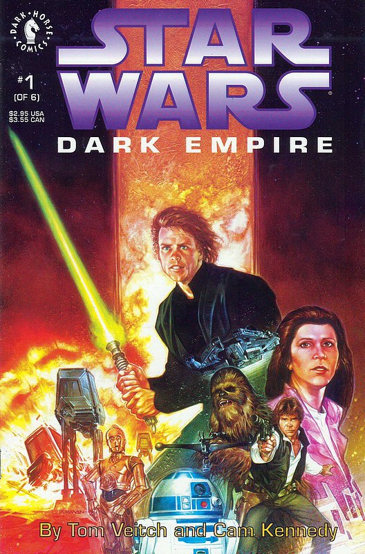 Cover of Star Wars: Dark Empire (1992 Ltd) #1. One of 250,000 Vintage American Comics on sale from Krypton!