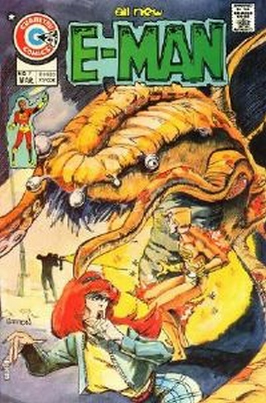 Cover of E-Man (Vol 1) #7. One of 250,000 Vintage American Comics on sale from Krypton!
