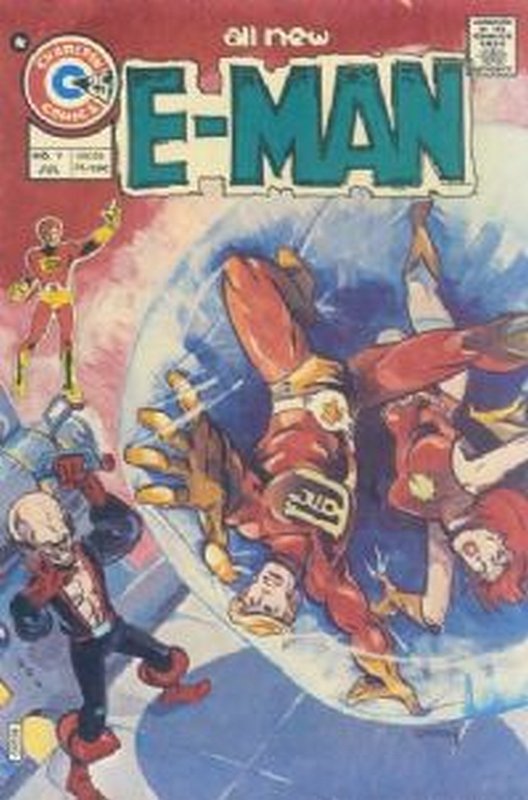 Cover of E-Man (Vol 1) #9. One of 250,000 Vintage American Comics on sale from Krypton!