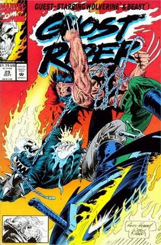 Wolverine Appearance<br> Cover of Ghost Rider (Vol 2) #29. One of 250,000 Vintage American Comics on sale from Krypton!