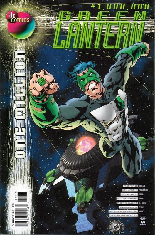 Cover of Green Lantern One Million #1. One of 250,000 Vintage American Comics on sale from Krypton!