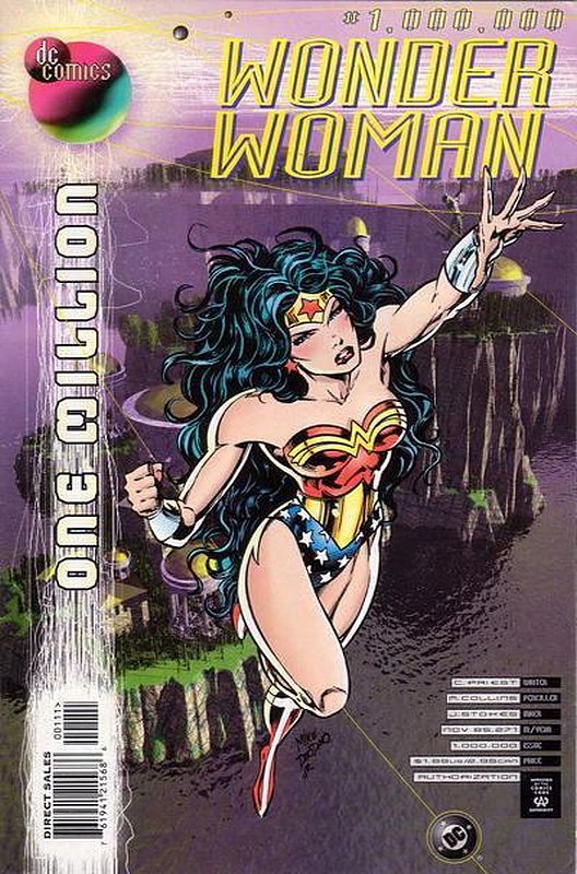 Cover of Wonder Woman One Million #1. One of 250,000 Vintage American Comics on sale from Krypton!