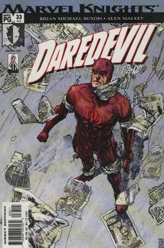 Cover of Daredevil (Vol 2) #33. One of 250,000 Vintage American Comics on sale from Krypton!