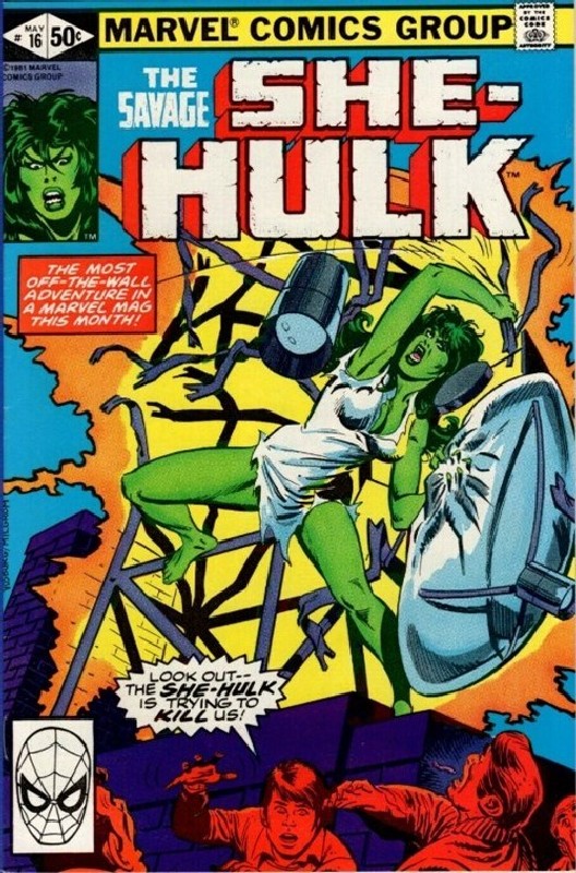 Cover of She-Hulk (Vol 1) The Savage #16. One of 250,000 Vintage American Comics on sale from Krypton!