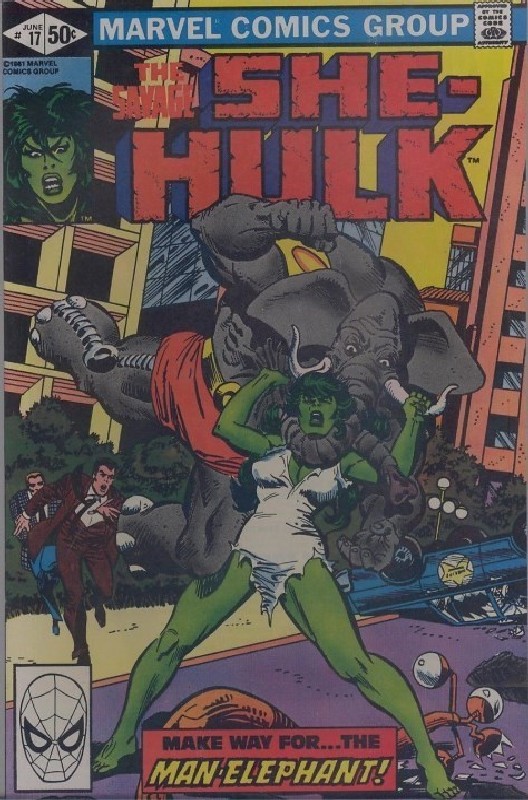 Cover of She-Hulk (Vol 1) The Savage #17. One of 250,000 Vintage American Comics on sale from Krypton!
