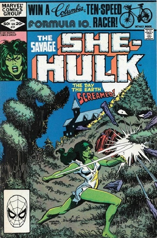 Cover of She-Hulk (Vol 1) The Savage #24. One of 250,000 Vintage American Comics on sale from Krypton!