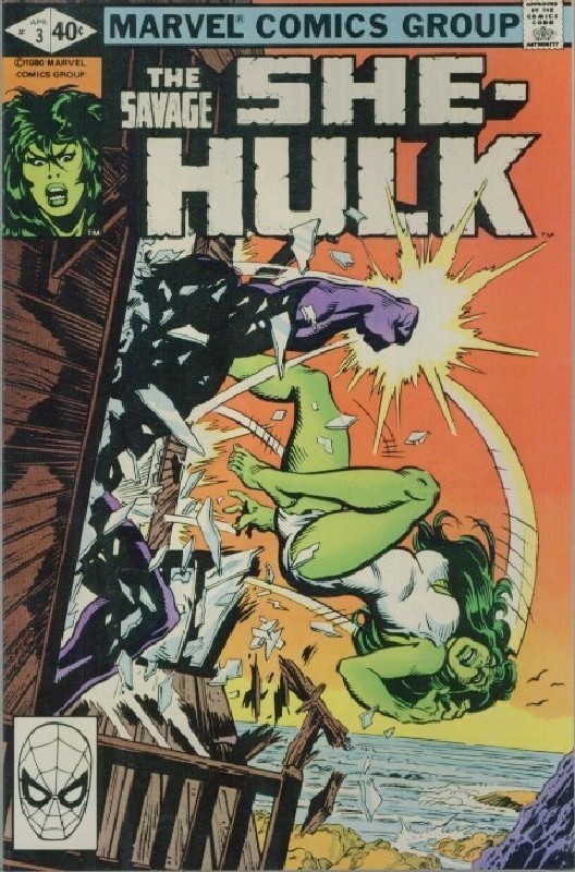 Cover of She-Hulk (Vol 1) The Savage #3. One of 250,000 Vintage American Comics on sale from Krypton!