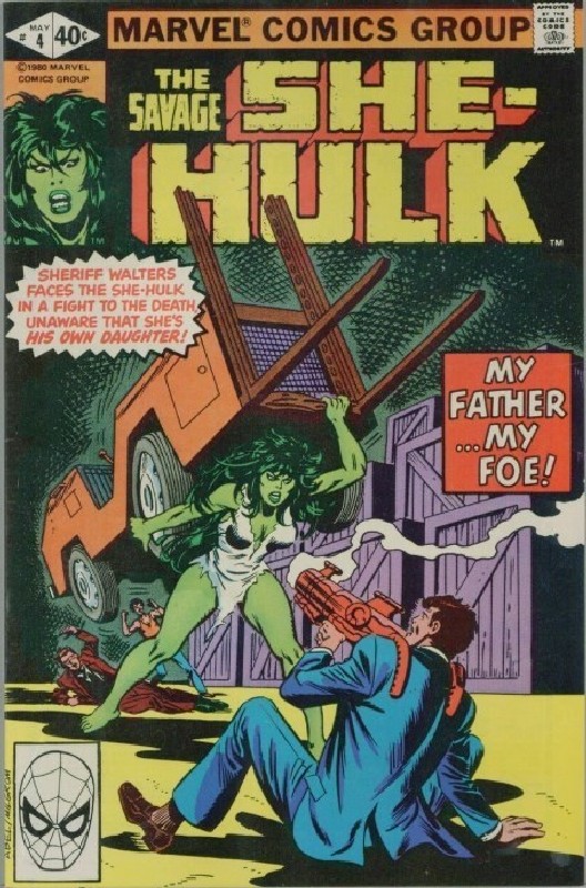Cover of She-Hulk (Vol 1) The Savage #4. One of 250,000 Vintage American Comics on sale from Krypton!