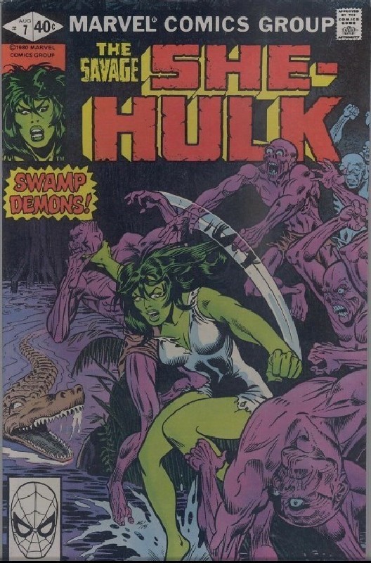 Cover of She-Hulk (Vol 1) The Savage #7. One of 250,000 Vintage American Comics on sale from Krypton!