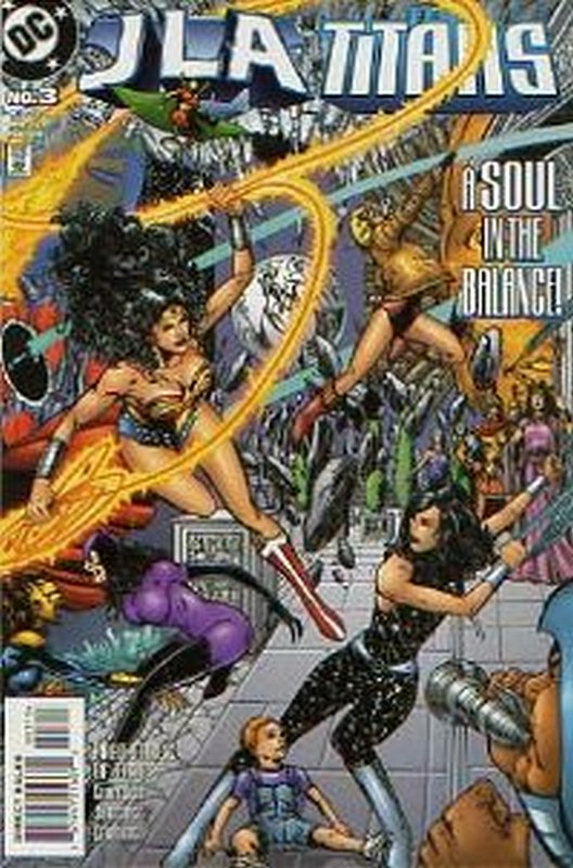 Cover of JLA/Titans (1998 Ltd) #3. One of 250,000 Vintage American Comics on sale from Krypton!
