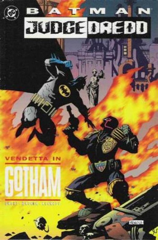 Cover of Batman/Judge Dredd: Vendetta in Gotham #1. One of 250,000 Vintage American Comics on sale from Krypton!