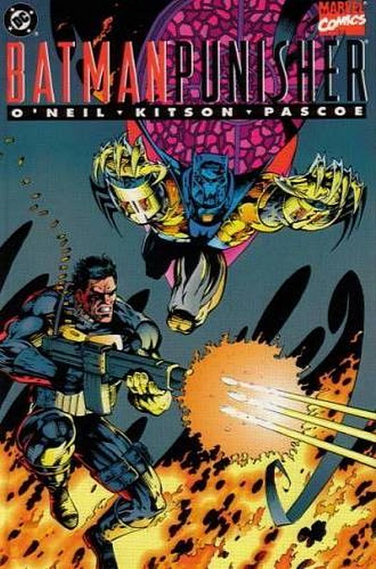 Cover of Batman/Punisher: Lake of Fire (1994 One Shot) #1. One of 250,000 Vintage American Comics on sale from Krypton!