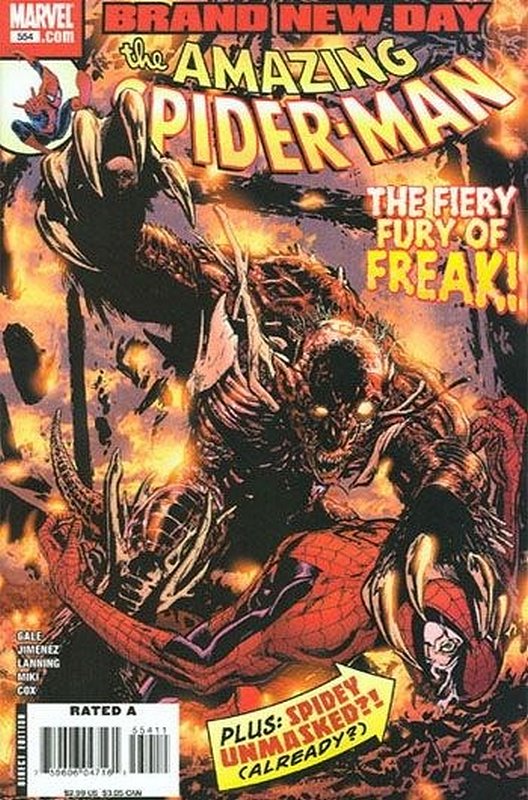 Cover of Amazing Spider-Man (Vol 2) #554. One of 250,000 Vintage American Comics on sale from Krypton!