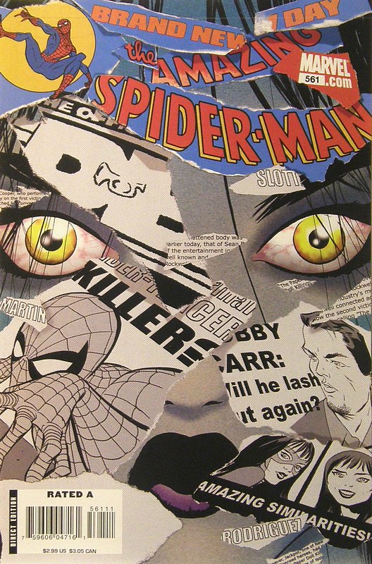 Cover of Amazing Spider-Man (Vol 2) #561. One of 250,000 Vintage American Comics on sale from Krypton!