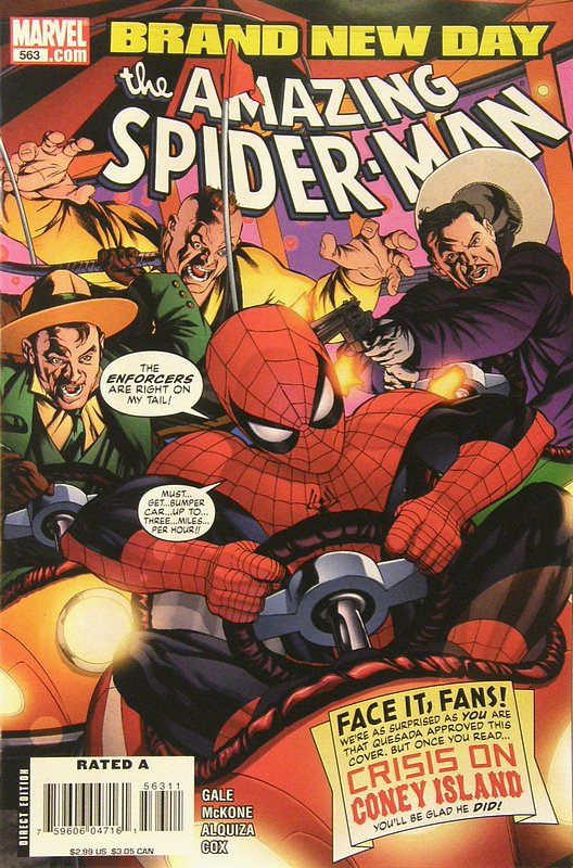 Cover of Amazing Spider-Man (Vol 2) #563. One of 250,000 Vintage American Comics on sale from Krypton!