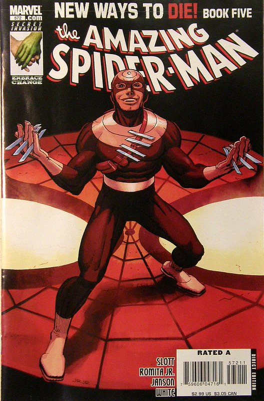Cover of Amazing Spider-Man (Vol 2) #572. One of 250,000 Vintage American Comics on sale from Krypton!