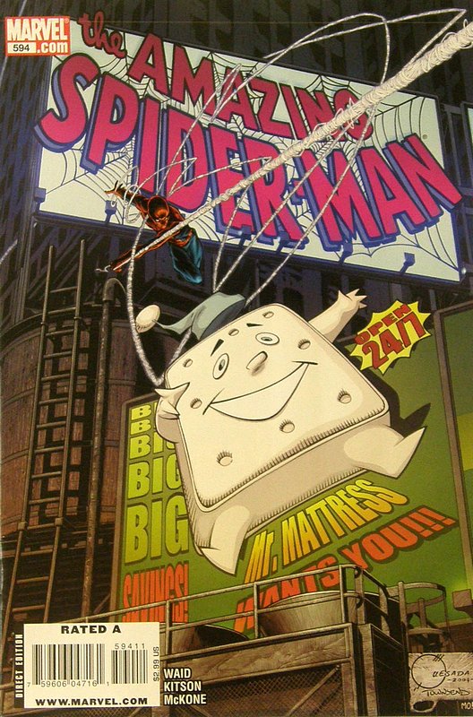 Cover of Amazing Spider-Man (Vol 2) #594. One of 250,000 Vintage American Comics on sale from Krypton!