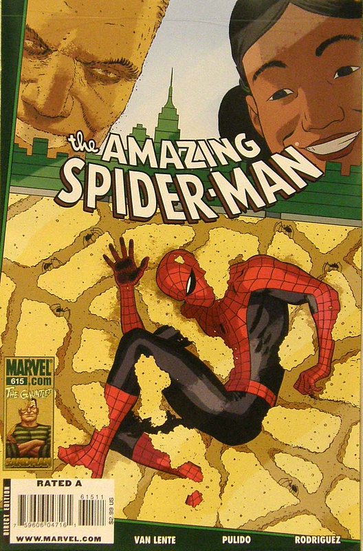 Cover of Amazing Spider-Man (Vol 2) #615. One of 250,000 Vintage American Comics on sale from Krypton!