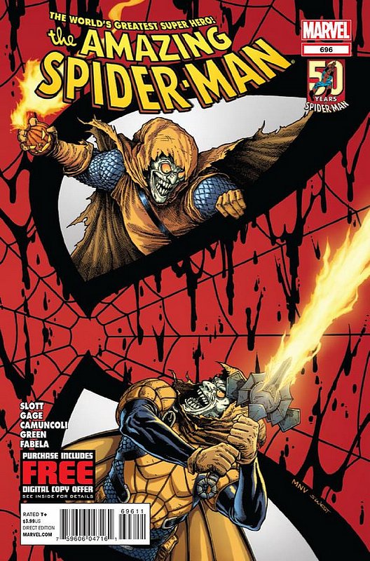 Cover of Amazing Spider-Man (Vol 2) #696. One of 250,000 Vintage American Comics on sale from Krypton!