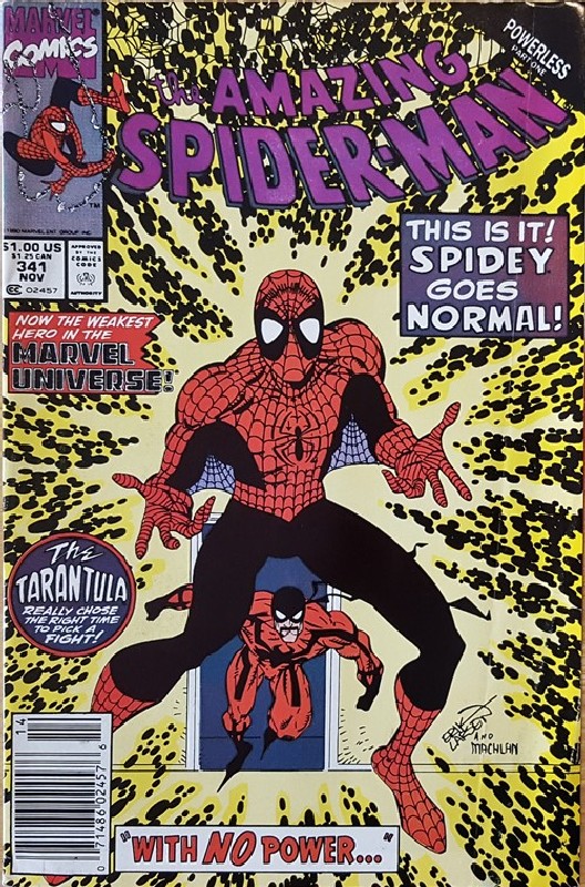 Cover of Amazing Spider-Man (Vol 1) #341. One of 250,000 Vintage American Comics on sale from Krypton!