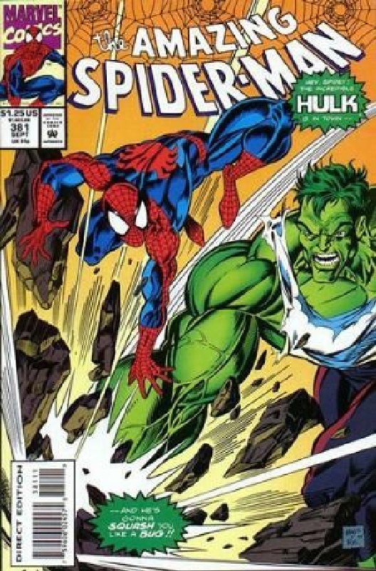 Cover of Amazing Spider-Man (Vol 1) #381. One of 250,000 Vintage American Comics on sale from Krypton!