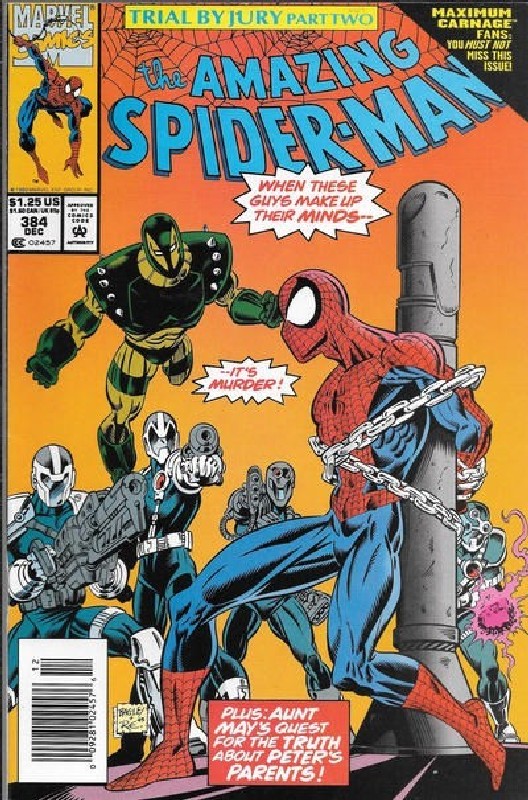 Cover of Amazing Spider-Man (Vol 1) #384. One of 250,000 Vintage American Comics on sale from Krypton!