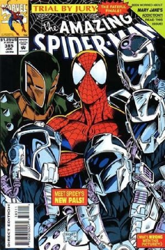 Cover of Amazing Spider-Man (Vol 1) #385. One of 250,000 Vintage American Comics on sale from Krypton!