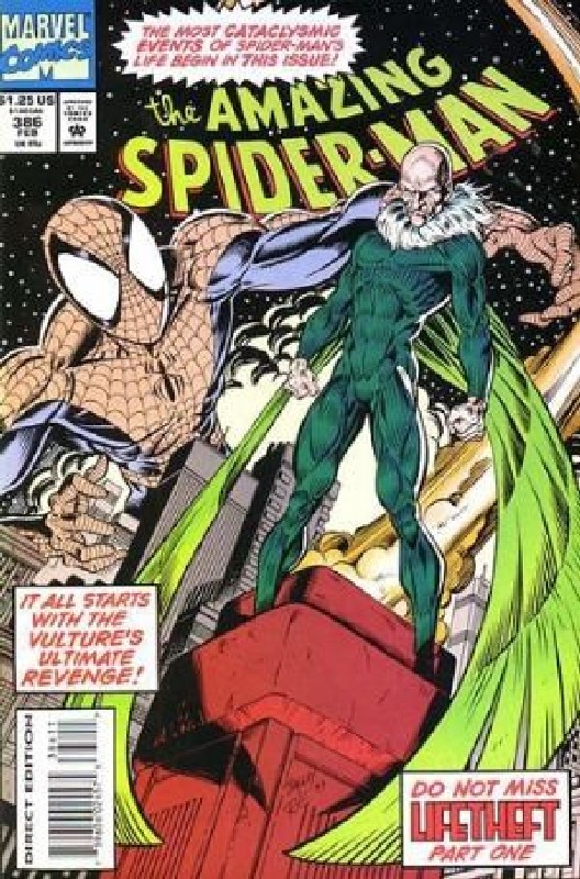 Cover of Amazing Spider-Man (Vol 1) #386. One of 250,000 Vintage American Comics on sale from Krypton!