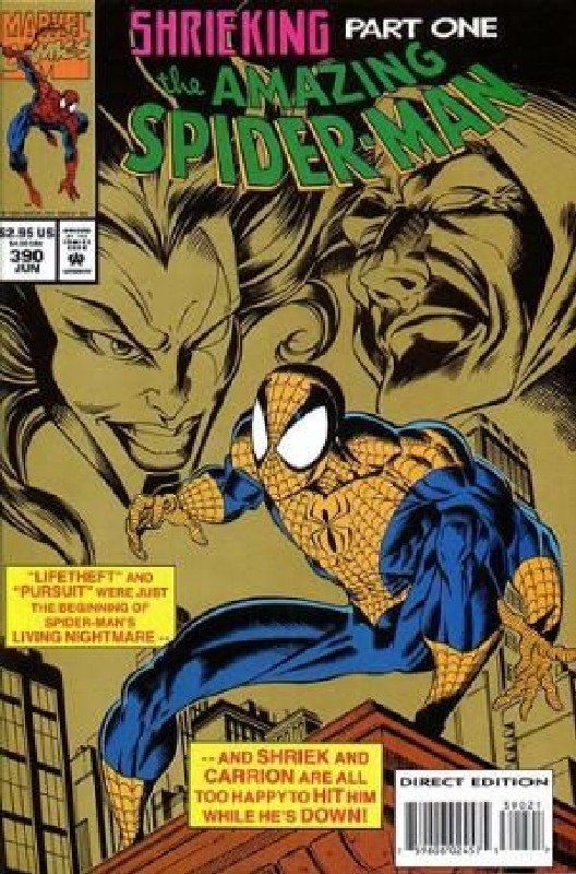 Cover of Amazing Spider-Man (Vol 1) #390. One of 250,000 Vintage American Comics on sale from Krypton!