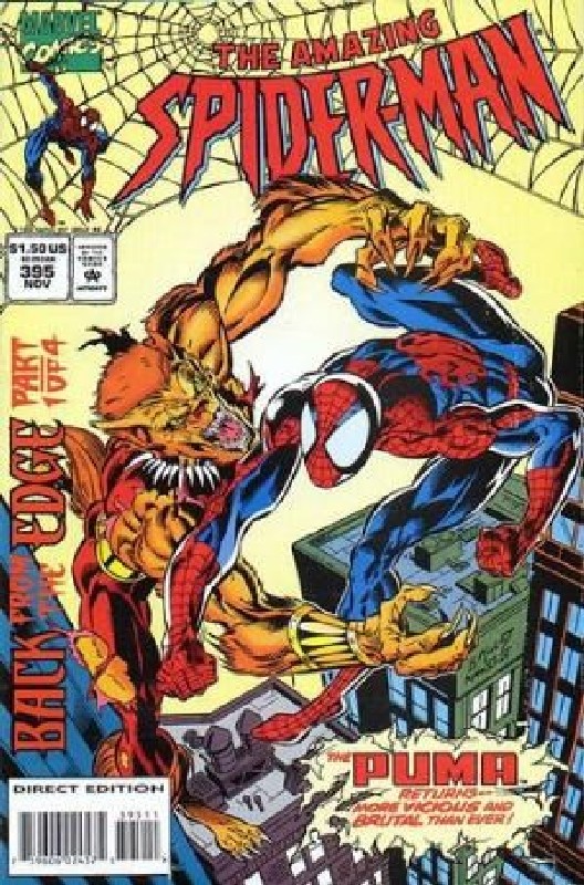Cover of Amazing Spider-Man (Vol 1) #395. One of 250,000 Vintage American Comics on sale from Krypton!